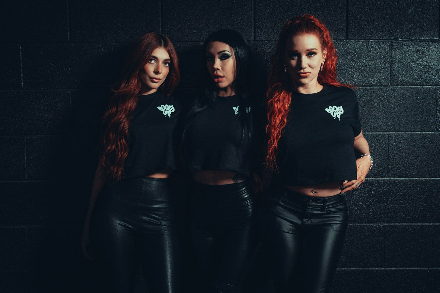 Boof'd Up Women's Black OG Crop Tee